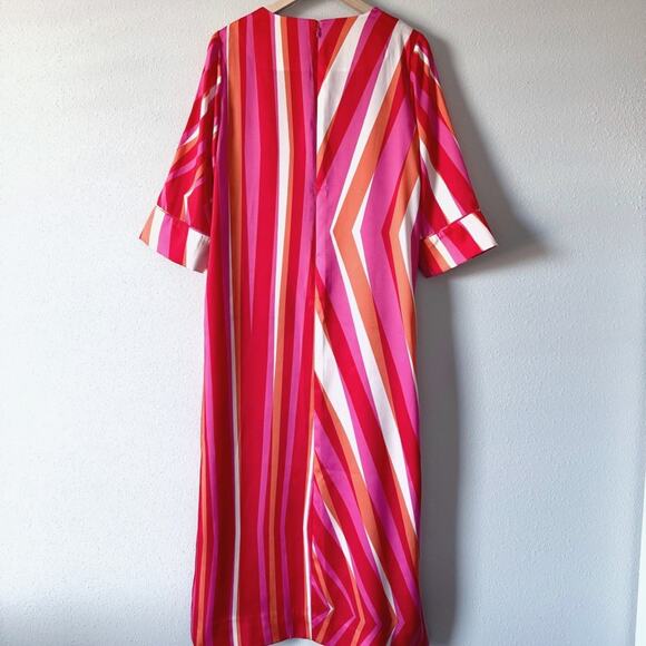 NEW J.CREW Collection ‘Ratti Stripe’ Kaftan Tunic Dress Size 4 - Picture 3 of 7